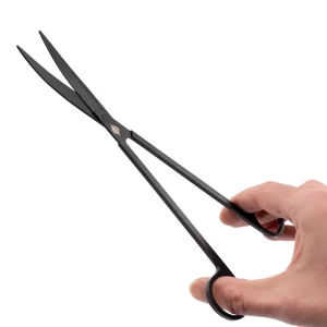 Preisknaller NatureHolic Scaping Scissors curved black, gebogene Pflanzenschere, 25 cm